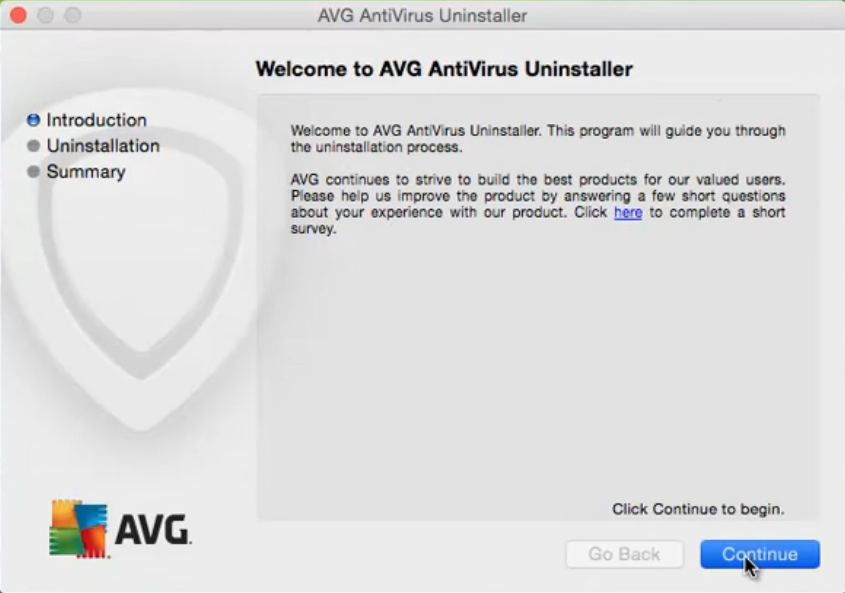 uninstall antivirus for mac